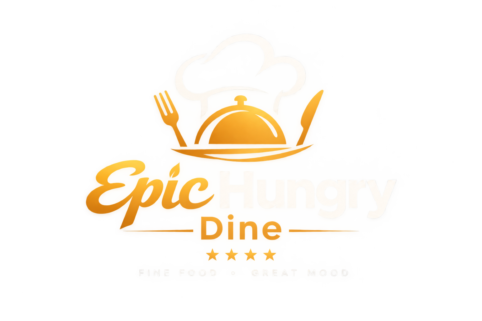 Epic Hungry Dine logo — Fine Food, Great Mood